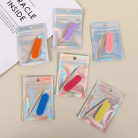 Ensemble de manucure portable BIN Rose Lime à ongles Bandes de polissage Brosse en corne Outil d'élimination des peaux mortes Ensemble de manucure 6 pièces