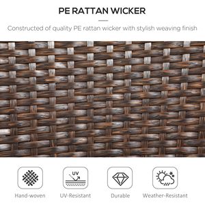 Juego de 2 sillas de comedor de mimbre para Patio DB for Hot Sale, ratán PE apilable con cojines y reposabrazos para uso en exteriores y dormitorio - Product Image 6