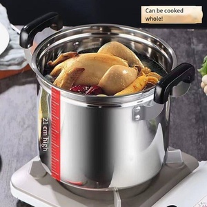 Olla Grande Profesional Multifuncional <span class=keywords><strong>de</strong></span> <span class=keywords><strong>Acero</strong></span> <span class=keywords><strong>Inoxidable</strong></span>, Equipo <span class=keywords><strong>de</strong></span> Cocina No Tóxico para Sopa y Hot Pot - Product Image 5