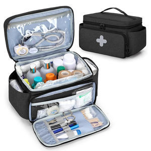 Suministros Médicos de Emergencia, Bolsa Pequeña para Almacenamiento de Medicamentos, Botiquín de Primeros Auxilios Familiar Vacío, Organizador de Pastillas para las Necesidades Diarias de la Familia - Product Image 1