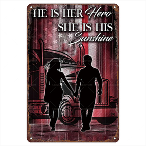 Carteles de hojalata de diseño Industrial Retro Vintage, cartel de Metal para amantes de las máquinas de coser, <span class=keywords><strong>camioneros</strong></span> inspiradores, regalos colgantes motivacionales - Product Image 2