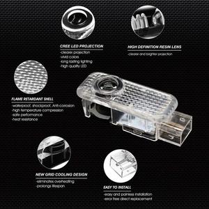 Projecteur de logo LED pour porte de <span class=keywords><strong>voiture</strong></span> pour Audi, lumières de bienvenue fantôme, <span class=keywords><strong>symbole</strong></span> emblème, lumières de courtoisie pour marchepied - Product Image 5