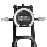 Feu arrière de vélo électrique, clignotant LED en forme de flèche, indicateur de frein pour moto et vélo électrique, clignotant LED