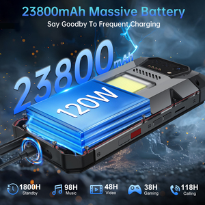 โทรศัพท์มือถือ Unihertz Hike รุ่น 8849 พร้อมไฟฉาย 1200 ลูเมน แบตเตอรี่ 23800mAh กล้องมองกลางคืน รองรับ 4G สองซิม หน่วยความจำ 12+512GB ระบบปฏิบัติการ Android 14 โทรศัพท์ที่ทนทาน - Product Image 3