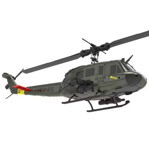 C032 1/48 UH-1 HUEY RC máy bay trực thăng 6CH diễn viên đóng thế máy bay trực thăng máy bay thực 3D đảo ngược bay 6G chuyên nghiệp RC máy bay trực thăng - Product Image 1