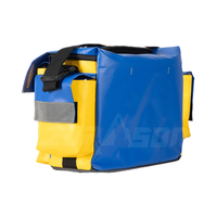 Sac à outils pour électriciens, fabricant OEM, bâche en PVC robuste, imperméable, 20-36L, multi-poches, bandoulière réglable