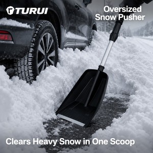 Pelle à neige surdimensionnée TURUI TR-XC263 avec manche télescopique en aluminium pour le nettoyage des voitures en hiver, outil d'entretien pour SUV et camions - Product Image 2