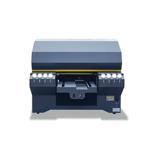 Focusinc Professionele A2 Size Kleding Drukmachine Beste T-shirt Printer Met 2 Hoofden 4 Pallets