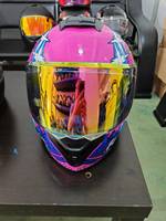 Nouveau modèle approuvé par le DOT Spoiler spécial casques de moto intégraux avec boucle anti-chute visière anti-buée casque Cascos