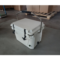 Glacière isotherme 20QT de qualité alimentaire, pratique et portable, avec motif lettres, pour le camping individuel, la pêche, la randonnée et le stockage de glace