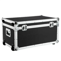 Grande valise de transport en aluminium avec roues pour équipement lourd, idéale pour enceintes Line Array et subwoofers