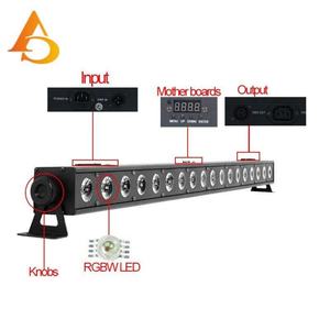 Luz LED de Pared con Carcasa de Aluminio de 18x12w, Luz de Pared DMX RGBW para Escenario - Product Image 5