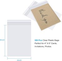 Zellophan-Beutel Kekstüten zur Verpackung Selbstklebende Zellophan-Beutel Kleine Transparente Plastiktüten für Süßigkeiten und Brot