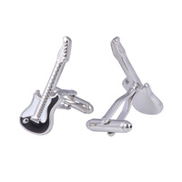 Boutons de manchette élégants style violon, personnalisés pour homme, accessoire de mode pour costume et chemise, bijoux tendance pour mariage et smoking, cadeau