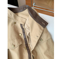 CJ-2026 Meilleures ventes Vestes en jean boutonnées pour femmes, style streetwear, décontractées, unies, pour le printemps, rétro, oversize, en coton, courtes