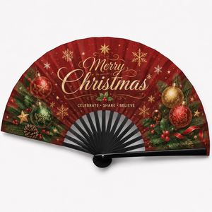 Abanico Promocional de Bambú Pintado a Mano con Diseño Personalizado Colorido, Regalo de Verano para Eventos del Club de Aficionados al Deporte - Product Image 4