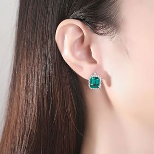 <b>Emerald</b> Cut Rhodium Plated Silver <b>Jewelry</b> <b>Set</b> 925 with Cubic Zirconia for Wedding Anniversary & Gift-Necklace/Earrings/Ring <b>Set</b> - Product Image 3