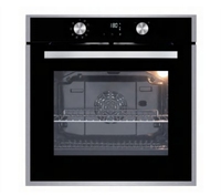 Four à gaz fiable de 60 cm avec dispositif de sécurité, allumage automatique, porte amovible à double vitrage, 5 positions d'étagères, 80 L