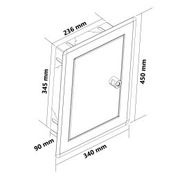 Porta lettere EXCELLENT bloccabile (Bianco) - Product Image 6