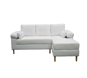 <strong>Home</strong> Couch Sofa Set <strong>Furniture</strong> <strong>Super</strong> Loading Ability White L-shape Chaise Modern Living Room Sofas - Product Image 1