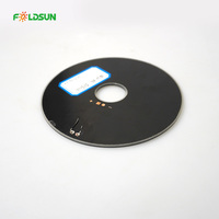 Panneau solaire FOLDSUN PERC, tailles personnalisées, diamètre 126 mm, PET, charge pour ordinateur portable, lamination, 5 V, 2 W, monocristallin, haute efficacité