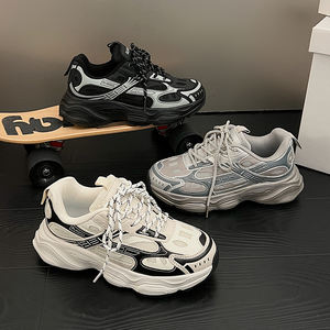 Новые оригинальные высококачественные роскошные дышащие сетчатые повседневные туфли на шнуровке с защитой от скольжения, мужские дизайнерские прогулочные туфли в модном стиле - Product Image 5