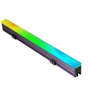 Led digital light Bar building facade linear lamp Waterproof IP66 8 pixel 10 segments 12 Dot per meter
