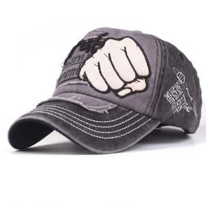 Custom <b>Patch</b> Embroidery logo 6 Panel Sports Gorras Washed Distressed Baseball Cap - Product Image 4