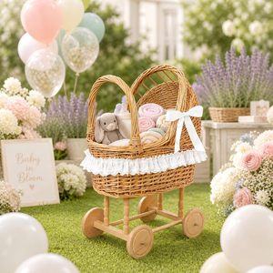 Natürliche Weiden-Luxus-Babywiege - Product Image 5