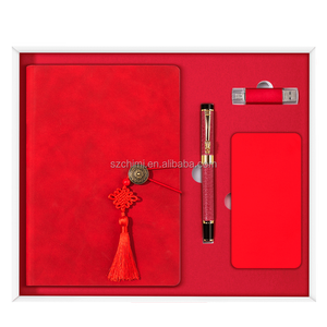Bộ Quà Tặng Doanh Nhân Khuyến Mãi Màu Đỏ Tươi Năm Mới Máy Tính Xách Tay Cổ Điển + Bút Rồng + Ổ USB + Cáp USB - Product Image 5