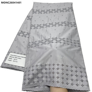 <span class=keywords><strong>Tissu</strong></span> <span class=keywords><strong>en</strong></span> dentelle suisse brodé lumineux pour vêtements féminins uniques, <span class=keywords><strong>en</strong></span> voile <span class=keywords><strong>africain</strong></span> 100 % coton sec - Product Image 5