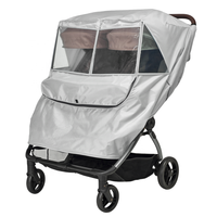 Vente en gros usine : Housse de protection transparente imperméable et coupe-vent avec fermeture éclair pour poussette de bébé