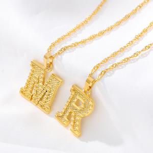 Nuovo in acciaio inox Love ciondolo collana 18K placcato oro 26 lettere inglesi collana pendente per le donne - Product Image 5
