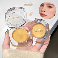 SHAQINUO Technologie PH-adaptative de changement de couleur, Palette de blush à changement de couleur longue tenue, Crème soyeuse dégradée