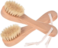 Cepillo de limpieza facial de bambú con cerdas suaves, exfoliante, para el cuidado de la piel, masaje linfático, cepillo para contorno, personalizado