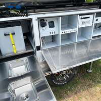 ONLYWE Caravane tout-terrain, remorque de camping pliable, petite caravane de camping, caravane avec tente