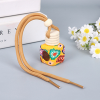 Bouteilles diffuseurs d'huiles essentielles en verre souple coloré de 8 ml et 15 ml, imprimées à l'écran, avec bouchons à vis en bois de forme carrée ou personnalisée, pour voiture