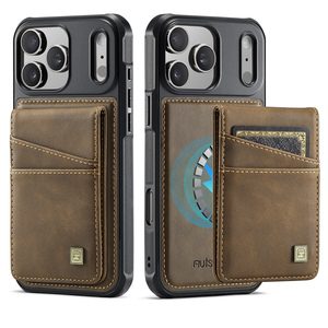 Funda para <span class=keywords><strong>iPhone</strong></span> 18 Pro Max con Carga Inalámbrica, Soporte Magnético para Tarjetas, Piel Sintética, Compatible con Modelos 17, 16 Plus, 15, 14, 13, <span class=keywords><strong>12</strong></span> - Product Image 6