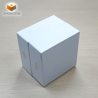 Boîte d'emballage en carton blanc de haute qualité, dureté, gaufrée, en relief, logo personnalisé, pour bracelet Apple Watch
