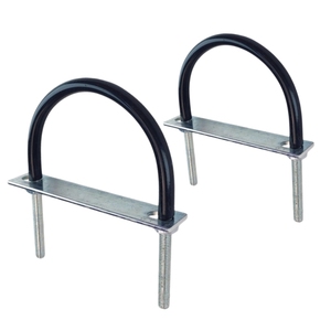 Abrazadera en U Recubierta de Goma, Abrazadera en Forma de U de Acero al Carbono Acolchada, para Fijación de Tubos de Escape de Automóviles - Product Image 6