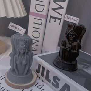 INS Luxe Maison Pilier <span class=keywords><strong>D</strong></span>écoratif <span class=keywords><strong>Cire</strong></span> <span class=keywords><strong>De</strong></span> Soja Magique Triple <span class=keywords><strong>D</strong></span>éesse En Forme <span class=keywords><strong>De</strong></span> Bougies Parfumées - Product Image 4