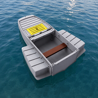 Bateau de pêche en PE détachable, léger, écologique, durable et portable pour la pêche de loisir