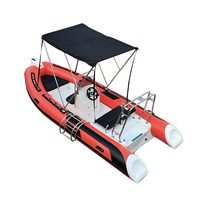 Grande Promotion Bateau Pneumatique Semi-Rigide de 4,80 m à Haute Vitesse avec Coque en Fibre de Verre Hypalon/PVC