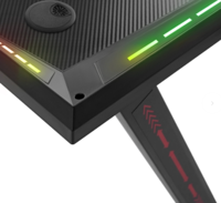 Bureau de jeu robuste à pieds droits, capacité de charge de 80 kg, bureau assis-debout RGB Esports, électrique, personnalisable, OEM, prix abordable