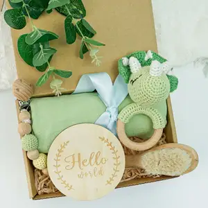 Neonate beautiful designs high quality personalized party baby geschenk set shower gift box set