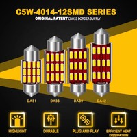 Ampoule LED JIACHI 4014 Super Lumineuse 2.8W 12V Universelle pour Voiture, Plafonnier Intérieur, Lampe de Lecture SMD Auto