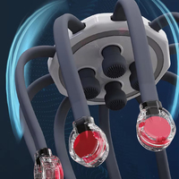 Masseur électrique du cuir chevelu Lichang, masseur de tête, 10 têtes de massage vibrantes en forme de pieuvre avec support OEM
