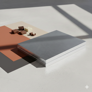 Boîtes cadeaux en carton vides de luxe à 24 emplacements, séparateur 6x4, argent, emballage de luxe pour chocolats artisanaux de Noël - Product Image 3