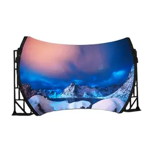 GS Display Flexible Digital Led Display Cylindrical Dome LED Screen Foldable Screen 360 Degree View