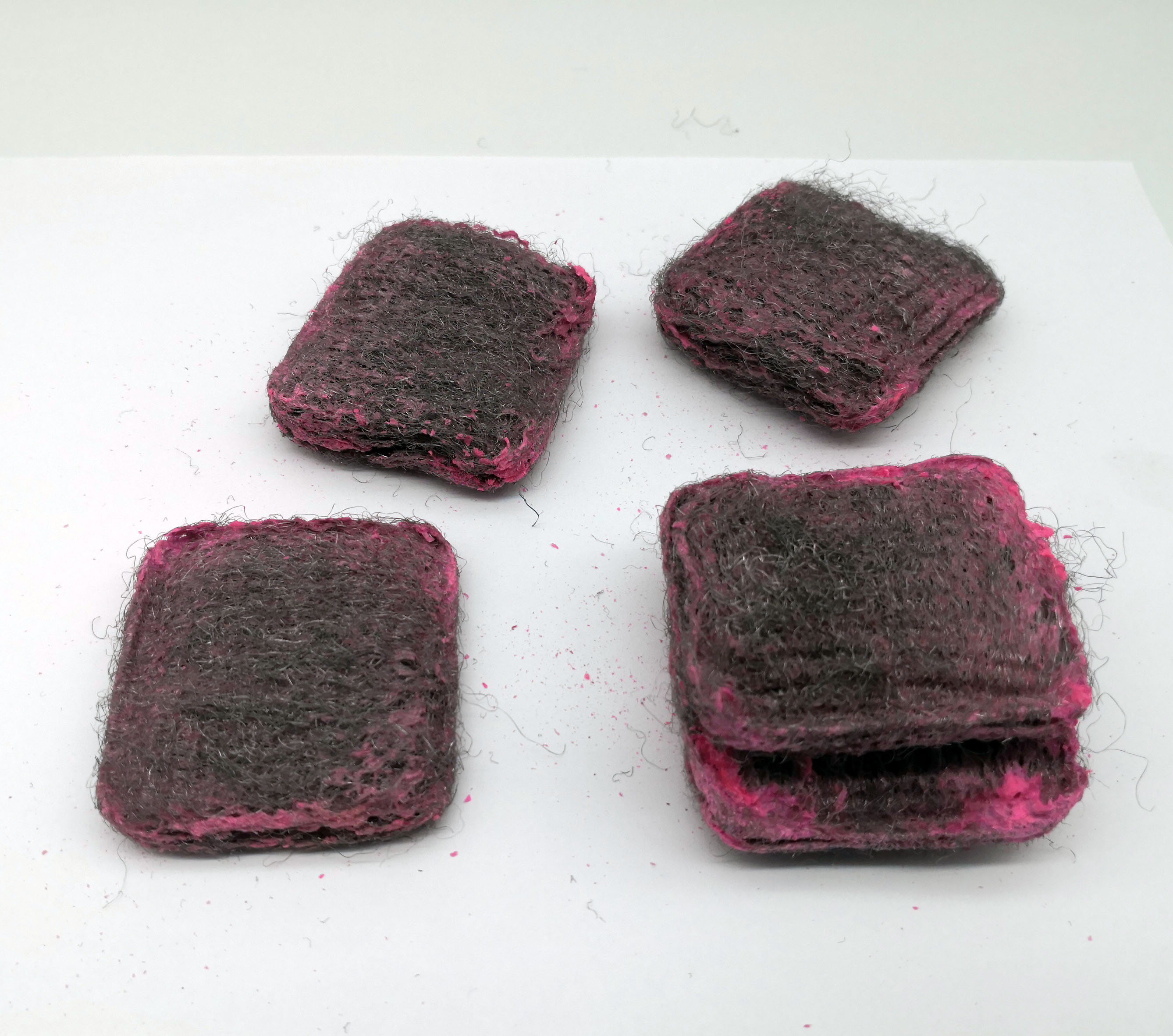 Стальные ватные прокладки с мылом и стальной ватой